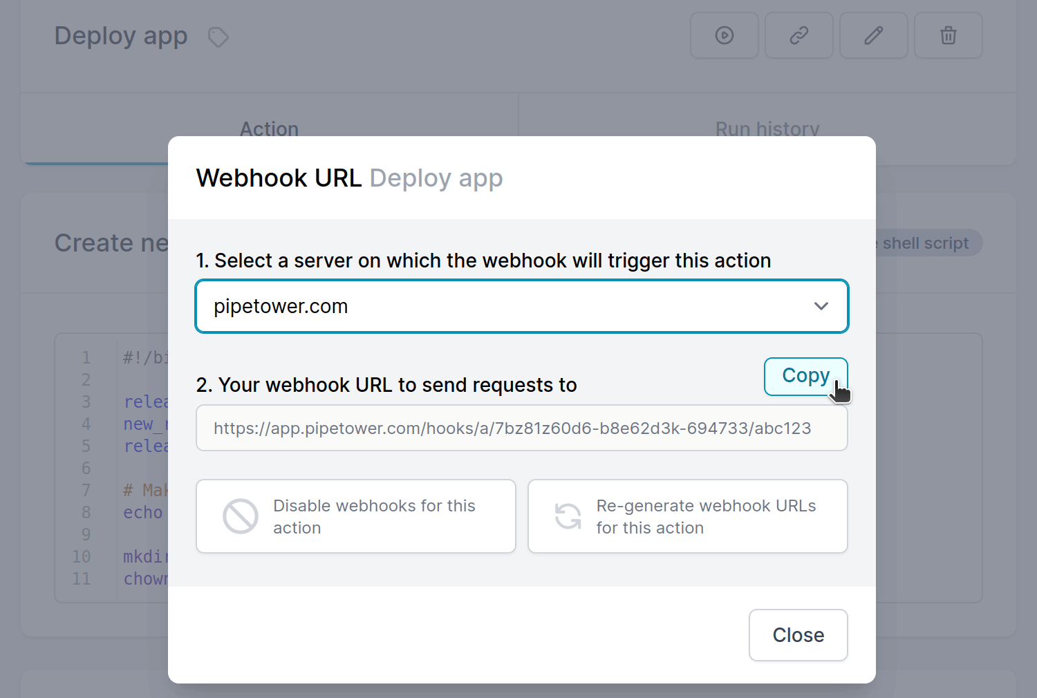 Webhooks to trigger Actions and Workflows